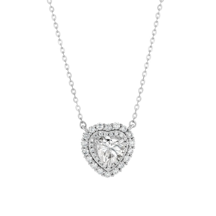 Diamond & Moissanite Heart Cut Jewellery Set Summer Diamonds