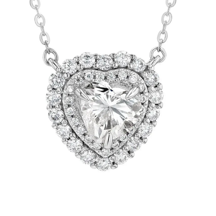 Diamond & Moissanite Heart Cut Jewellery Set Summer Diamonds