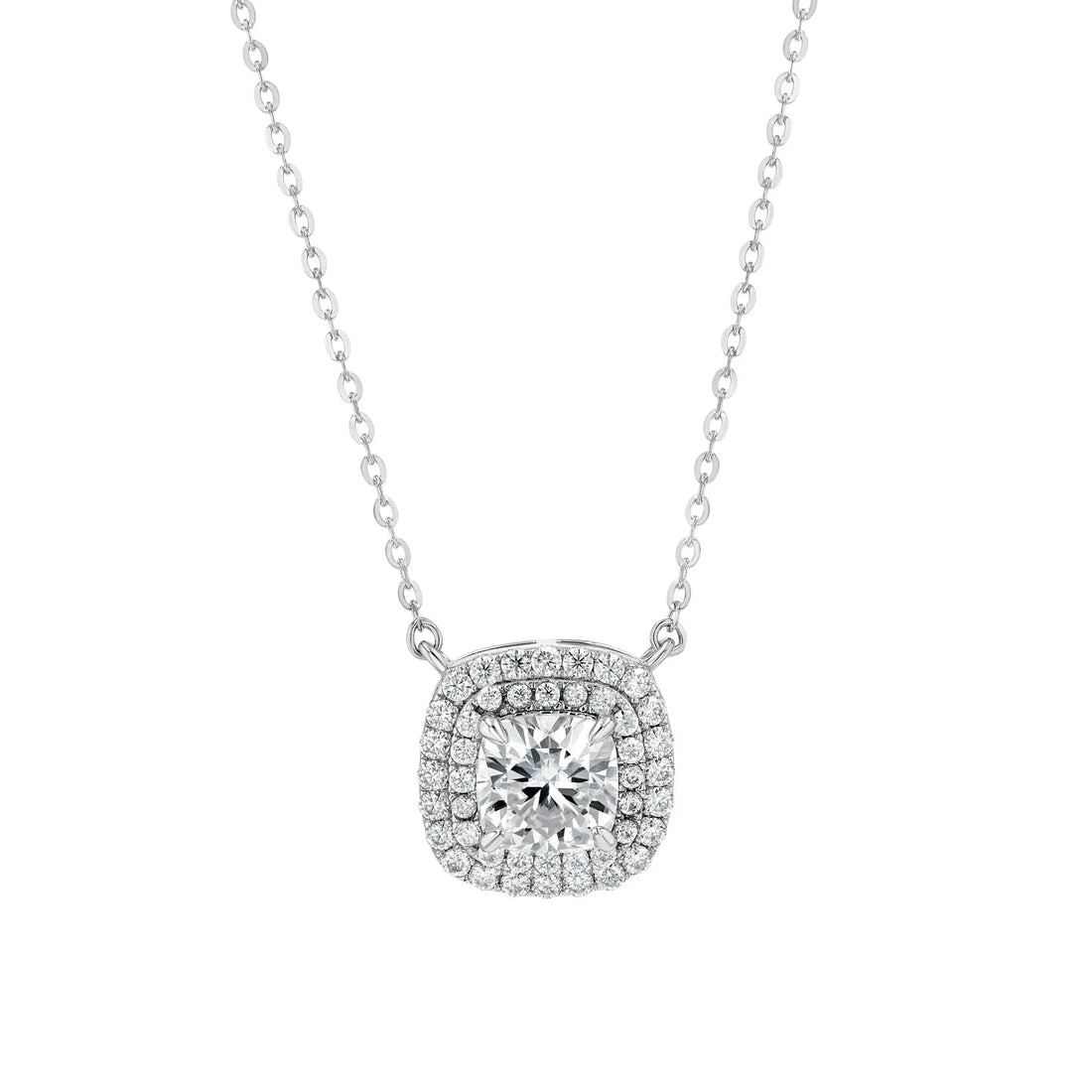 Diamond & Moissanite Cushion Cut Jewellery Set Summer Diamonds
