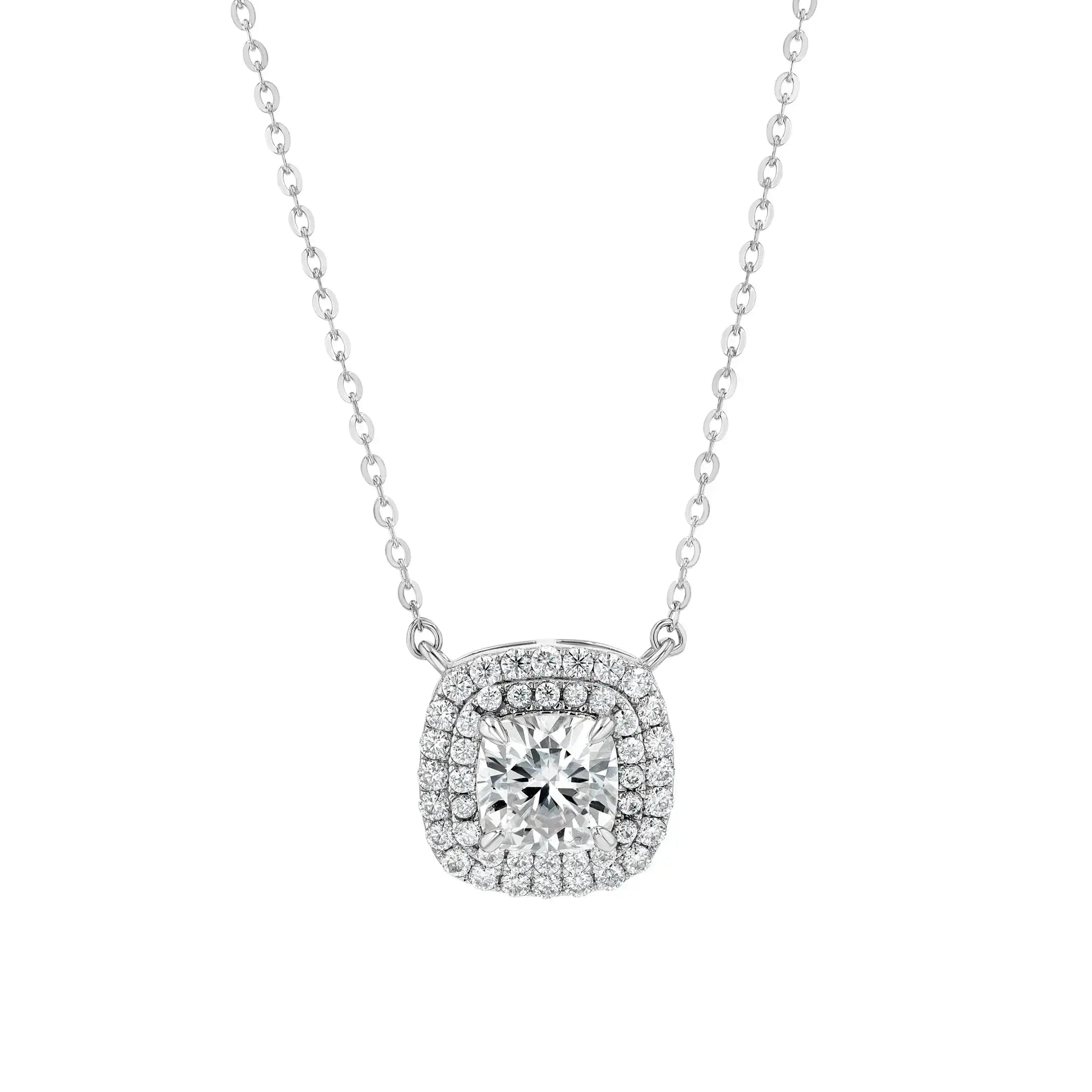 Diamond & Moissanite Cushion Cut Jewellery Set Lab Grown Diamonds