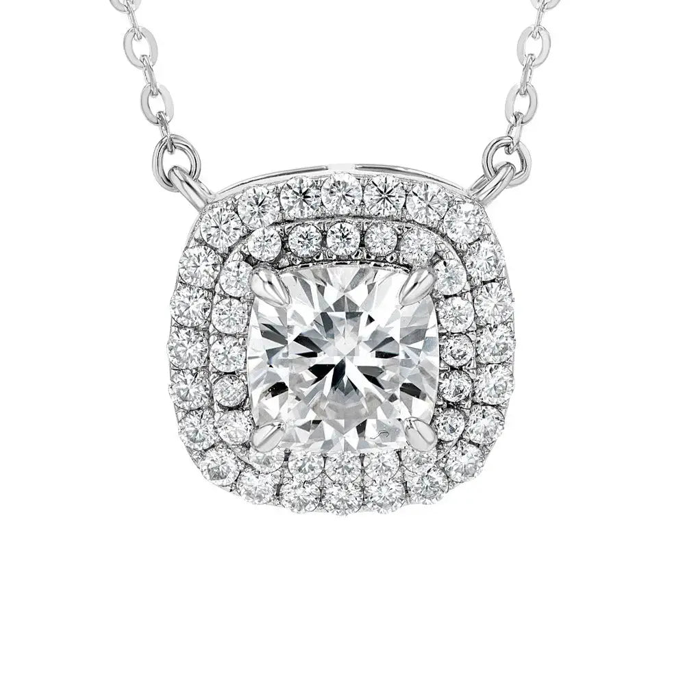 Diamond & Moissanite Cushion Cut Jewellery Set Summer Diamonds