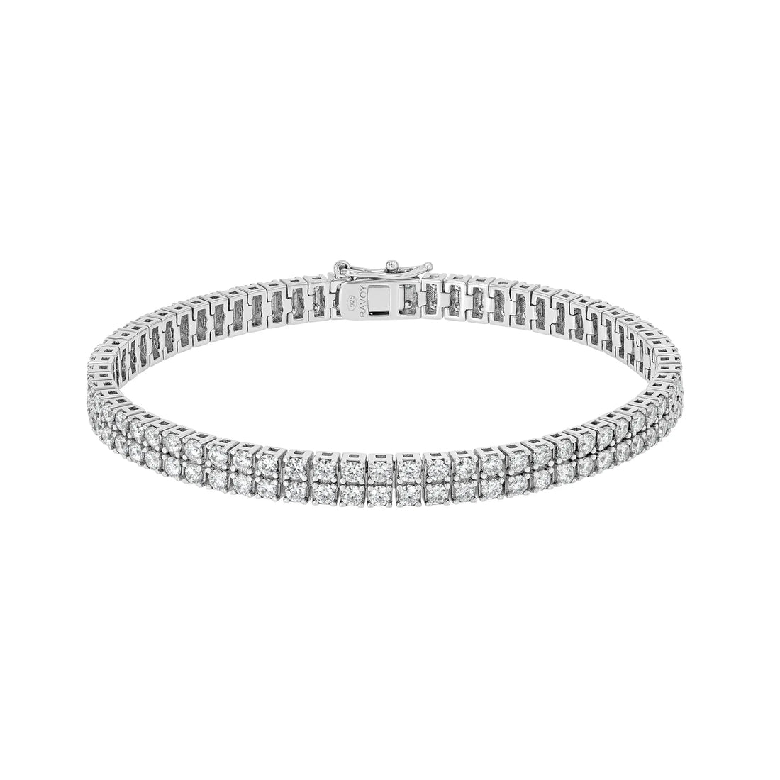 Double Row Moissanite Tennis Bracelet Summer Diamonds
