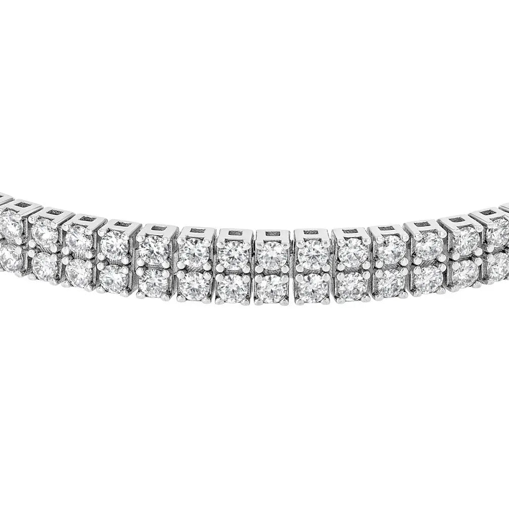 Double Row Moissanite Tennis Bracelet Summer Diamonds