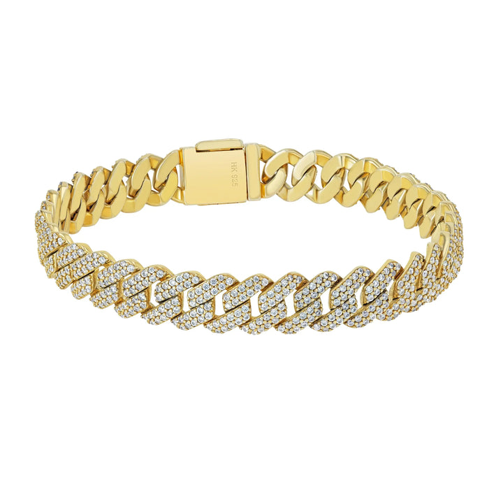 Mens Gold Diamond Bracelet Summer Diamonds
