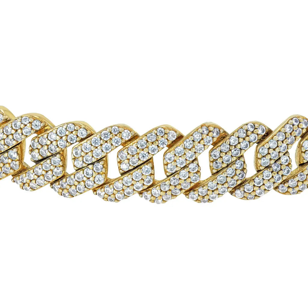 Mens Gold Diamond Bracelet Summer Diamonds