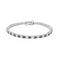 Lab Grown Diamonds Amethyst & Moissanite Tennis Bracelet