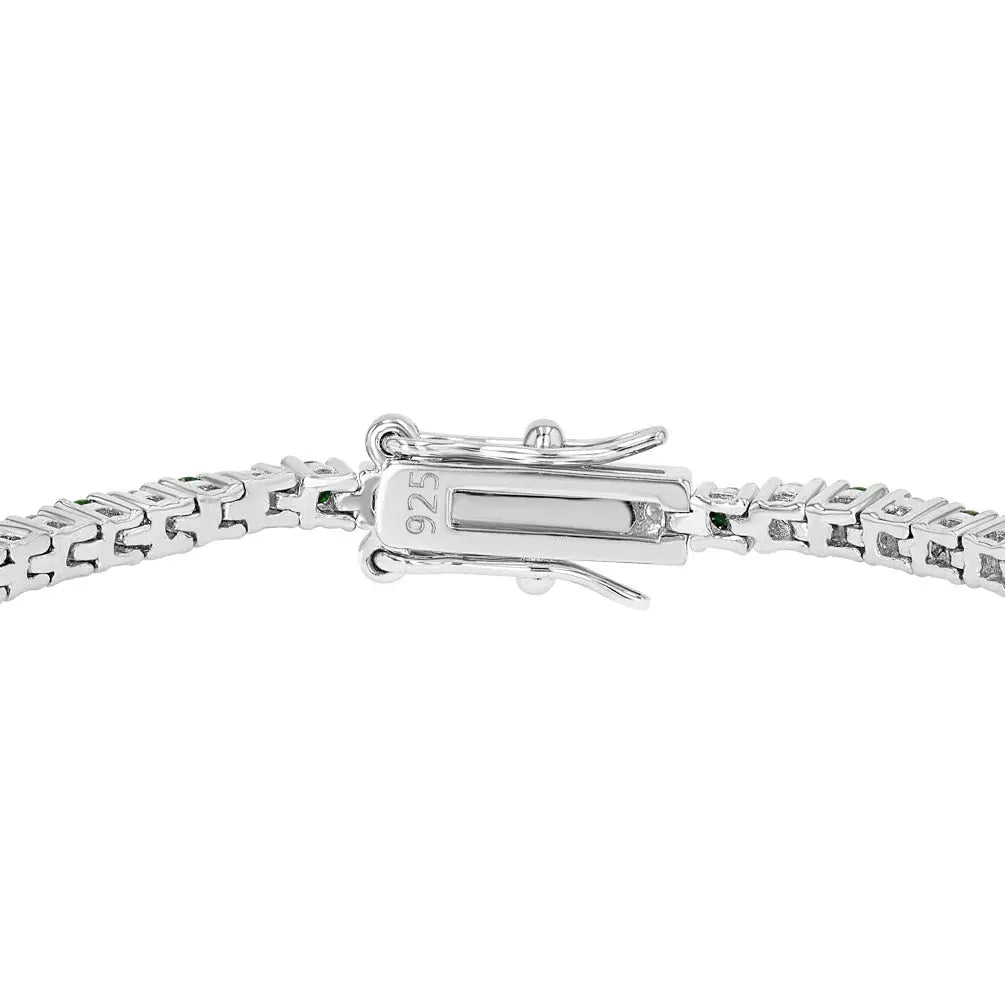 Emerald & Moissanite Tennis Bracelet Summer Diamonds
