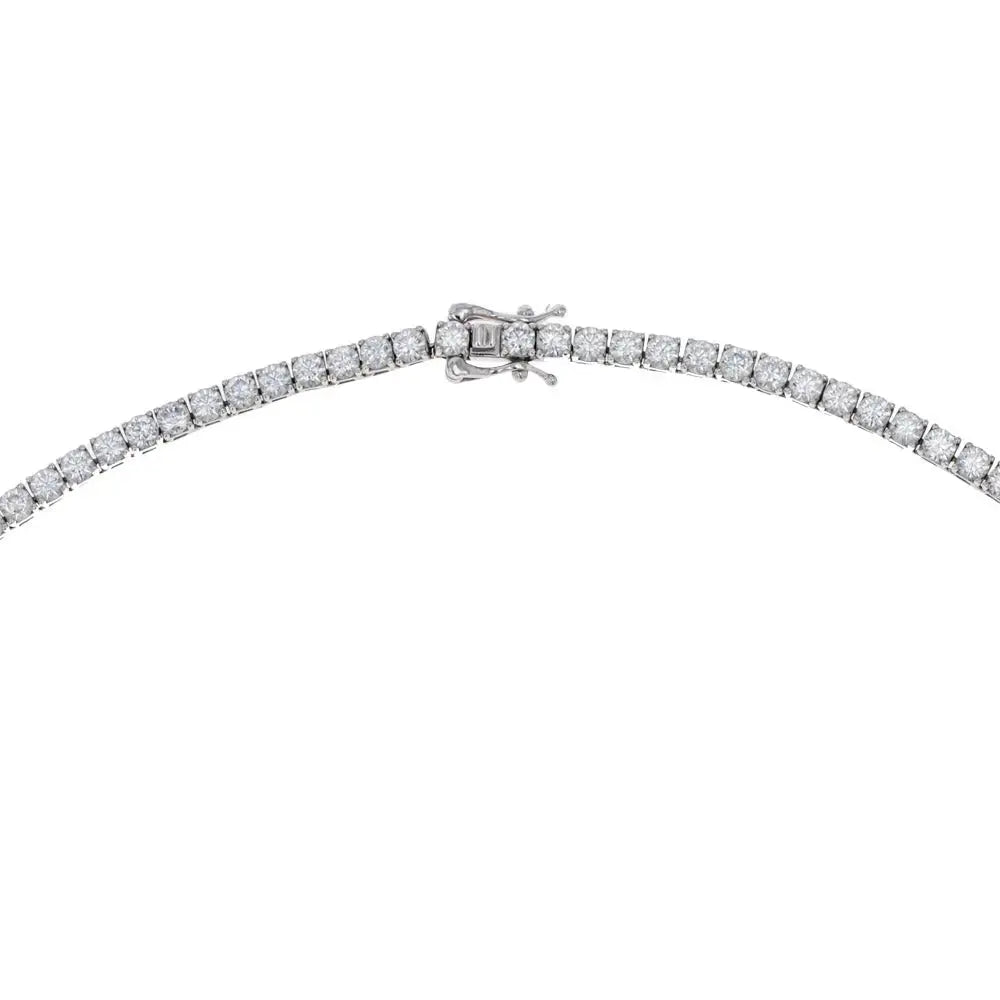 Moissanite Tennis Necklace Lab Grown Diamonds