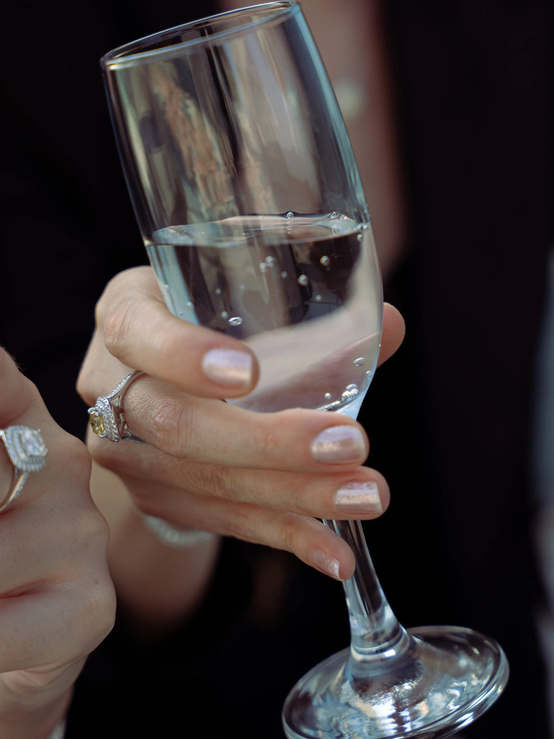 Yellow Sapphire & Moissanite Cushion Cut Halo Ring - Lab Grown Diamonds Store